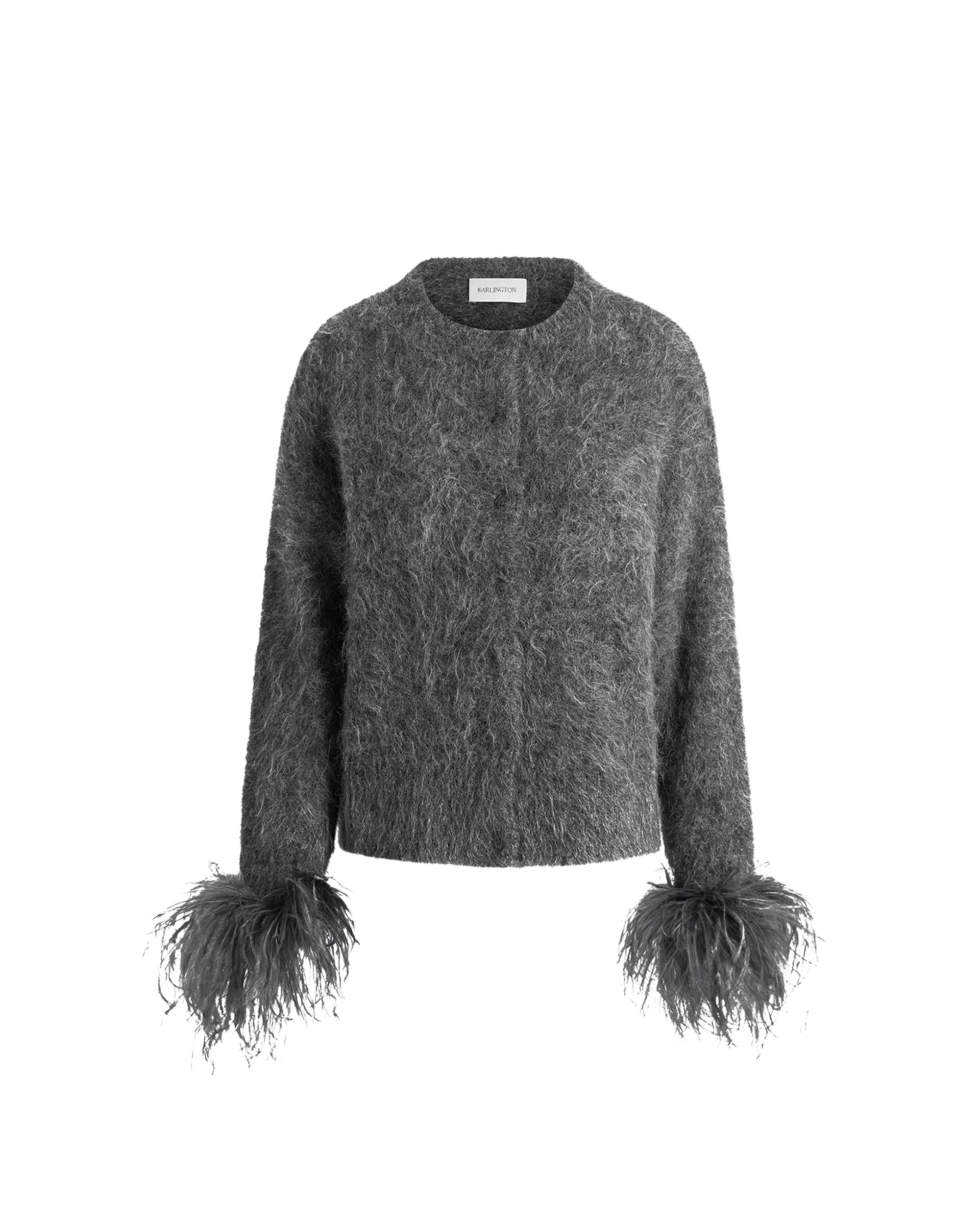 Elevate your elegance in this 16 Arlington Knitwear from the luxury feather dress edit