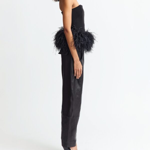 Elevate your elegance in this 16 Arlington Tops from the luxury feather dress edit
