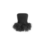 Elevate your elegance in this 16 Arlington Tops from the luxury feather dress edit