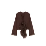 Elevate your elegance in this 16 Arlington Knitwear from the luxury feather dress edit