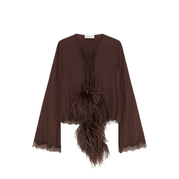 Elevate your elegance in this 16 Arlington Knitwear from the luxury feather dress edit