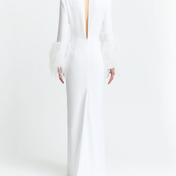 Elevate your elegance in this 16 Arlington Dresses from the luxury feather dress edit