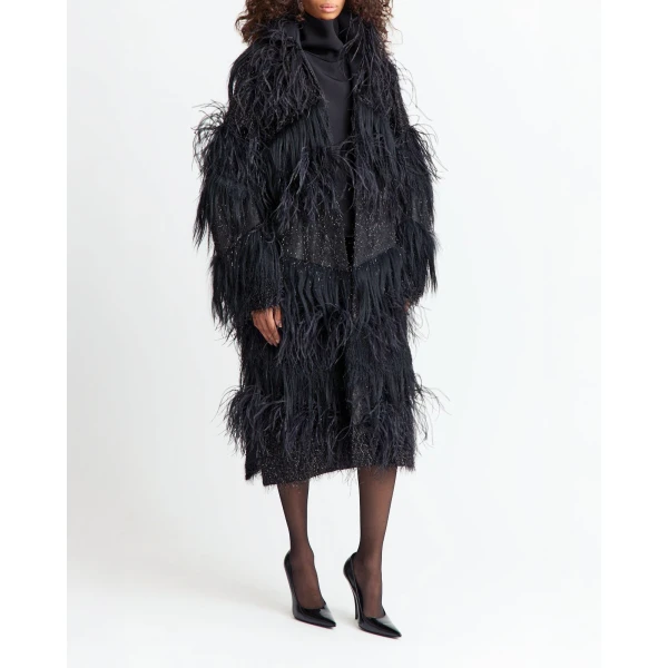 Elevate your elegance in this 16 Arlington Coats from the luxury feather dress edit