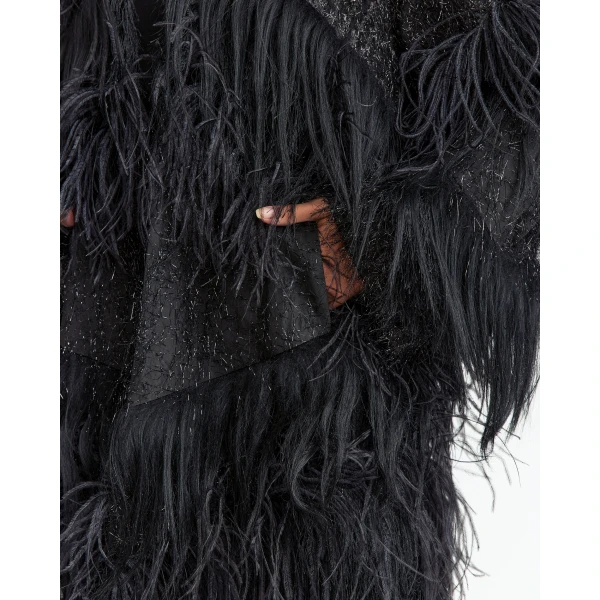 Elevate your elegance in this 16 Arlington Coats from the luxury feather dress edit