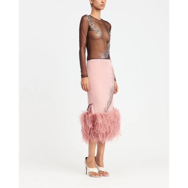 Elevate your elegance in this 16 Arlington Tops from the luxury feather dress edit