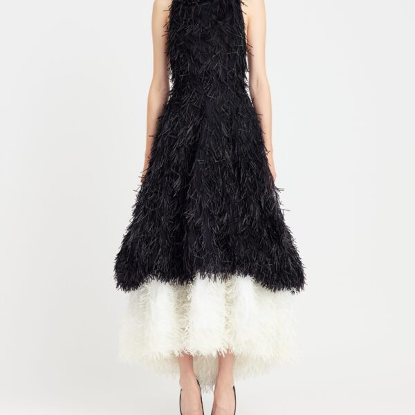 Elevate your elegance in this 16 Arlington Dresses from the luxury feather dress edit