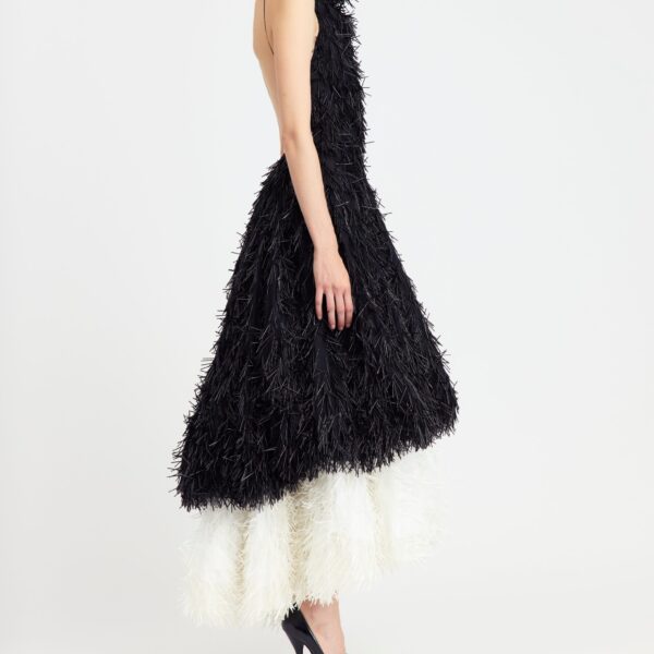 Elevate your elegance in this 16 Arlington Dresses from the luxury feather dress edit