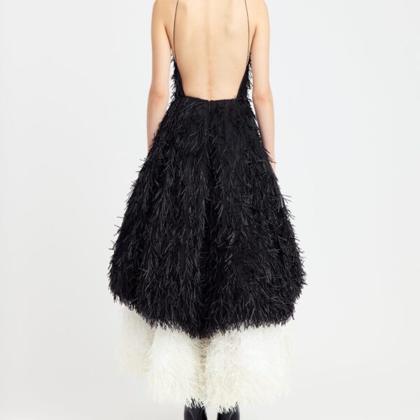 Elevate your elegance in this 16 Arlington Dresses from the luxury feather dress edit