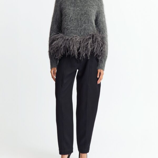 Elevate your elegance in this 16 Arlington Knitwear from the luxury feather dress edit