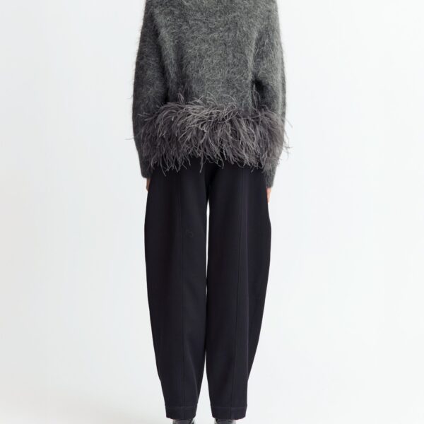 Elevate your elegance in this 16 Arlington Knitwear from the luxury feather dress edit