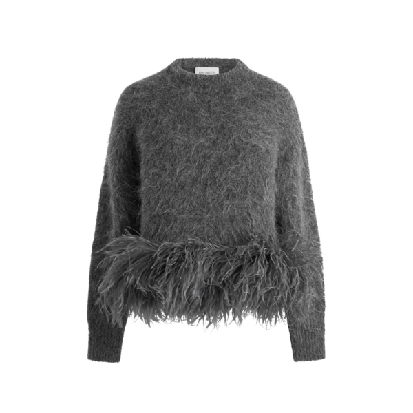Elevate your elegance in this 16 Arlington Knitwear from the luxury feather dress edit