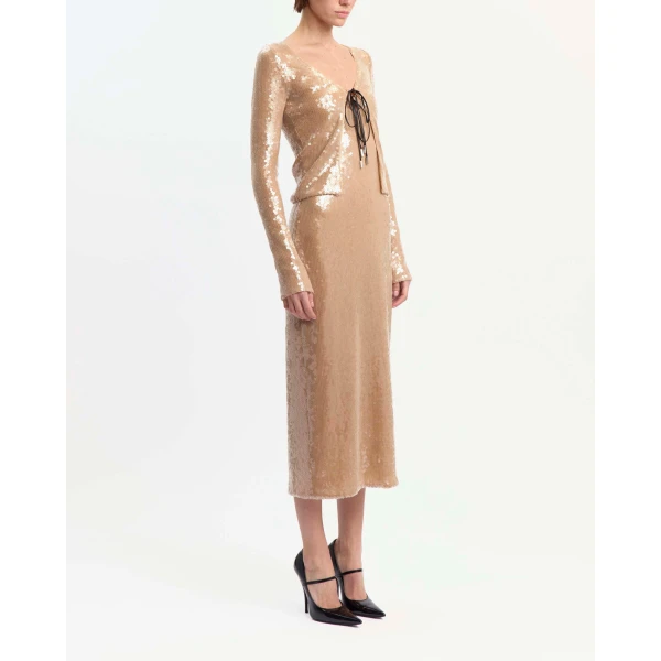 Elevate your elegance in this 16 Arlington Knitwear from the luxury feather dress edit