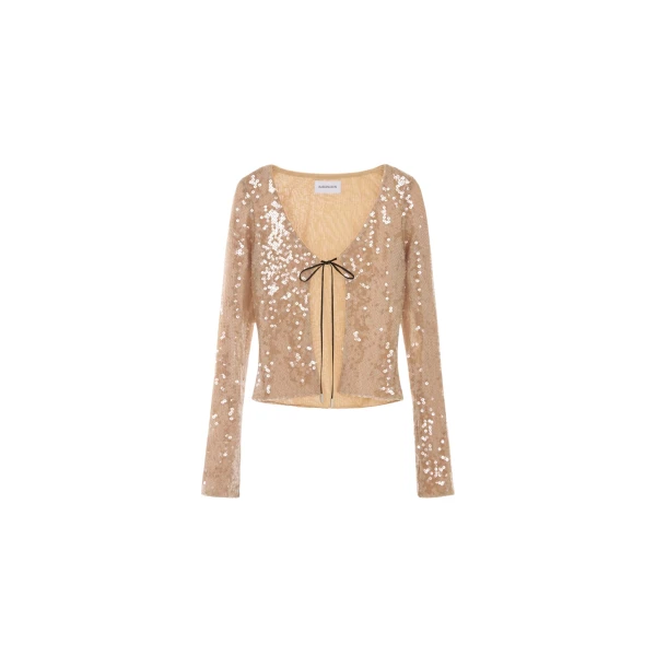 Elevate your elegance in this 16 Arlington Knitwear from the luxury feather dress edit