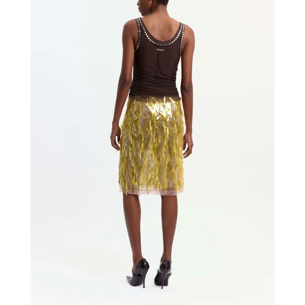 Elevate your elegance in this 16 Arlington Skirts from the luxury feather dress edit