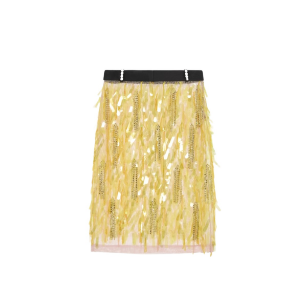 Elevate your elegance in this 16 Arlington Skirts from the luxury feather dress edit