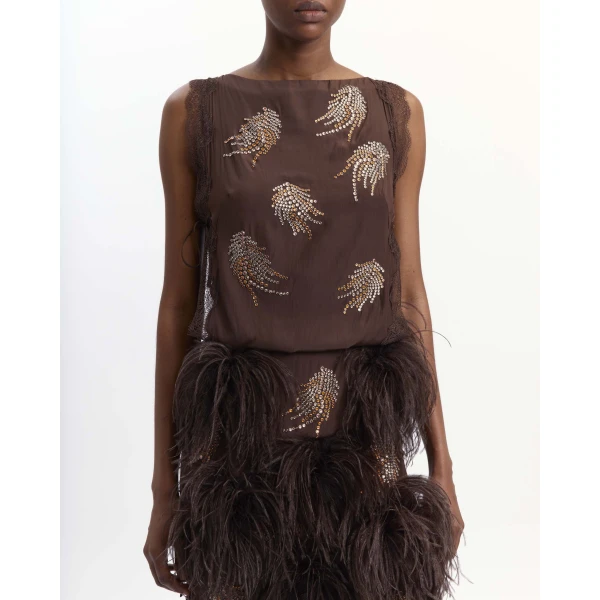 Elevate your elegance in this 16 Arlington Dresses from the luxury feather dress edit