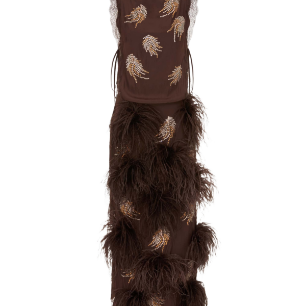 Elevate your elegance in this 16 Arlington Dresses from the luxury feather dress edit