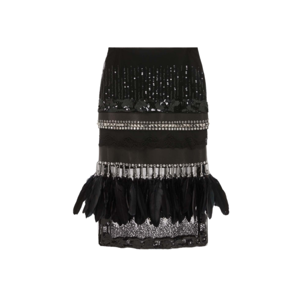 Elevate your elegance in this 16 Arlington Skirts from the luxury feather dress edit