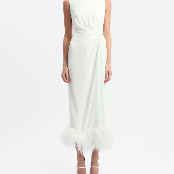 Elevate your elegance in this 16 Arlington Dresses from the luxury feather dress edit
