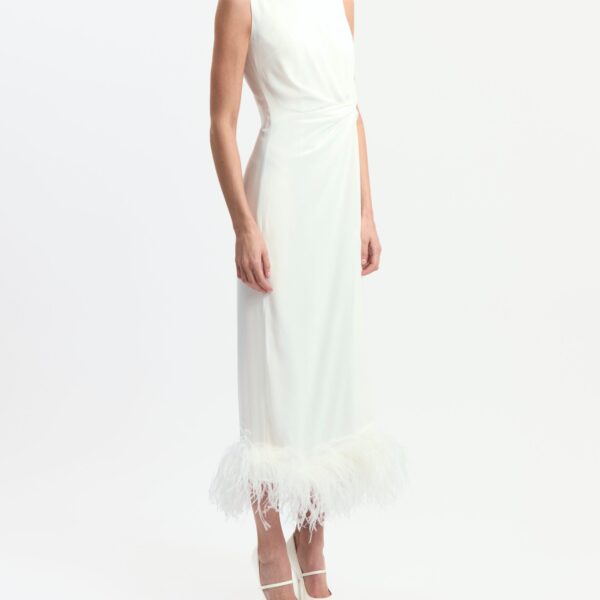 Elevate your elegance in this 16 Arlington Dresses from the luxury feather dress edit