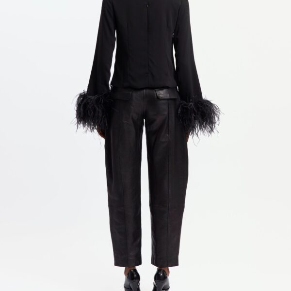 Elevate your elegance in this 16 Arlington Tops from the luxury feather dress edit