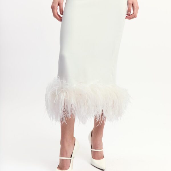 Elevate your elegance in this 16 Arlington Dresses from the luxury feather dress edit