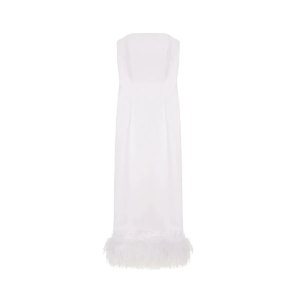 Elevate your elegance in this 16 Arlington Dresses from the luxury feather dress edit
