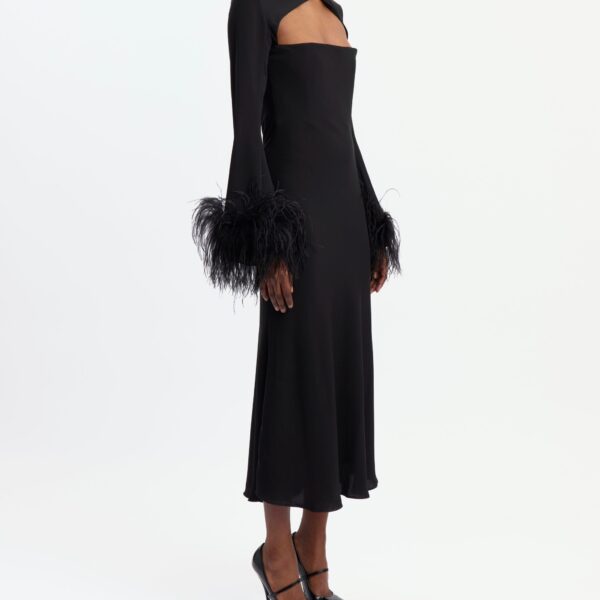 Elevate your elegance in this 16 Arlington Dresses from the luxury feather dress edit