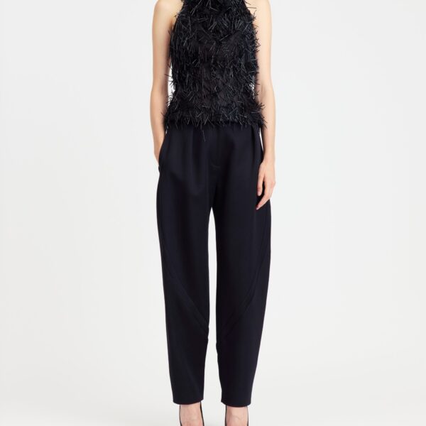 Elevate your elegance in this 16 Arlington Tops from the luxury feather dress edit
