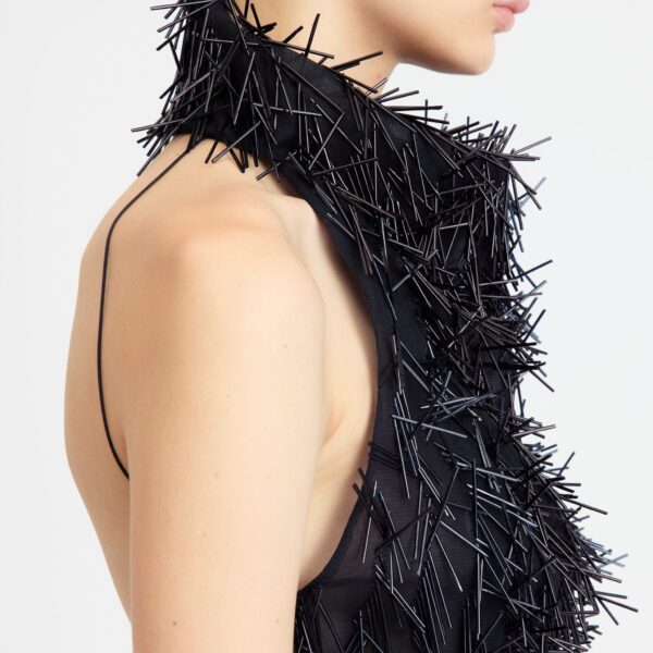 Elevate your elegance in this 16 Arlington Tops from the luxury feather dress edit