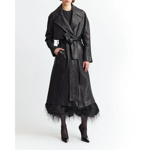 Elevate your elegance in this 16 Arlington Coats from the luxury feather dress edit