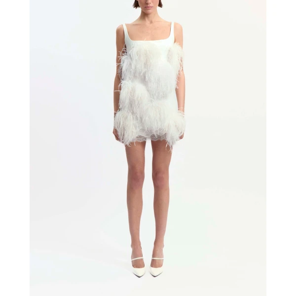Elevate your elegance in this 16 Arlington Dresses from the luxury feather dress edit
