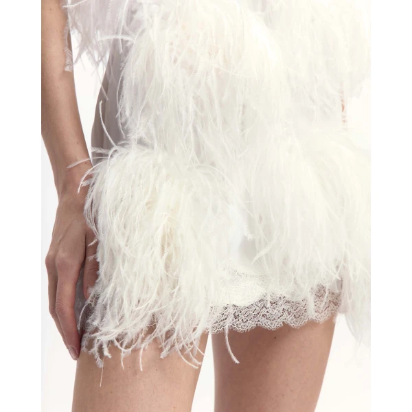 Elevate your elegance in this 16 Arlington Dresses from the luxury feather dress edit