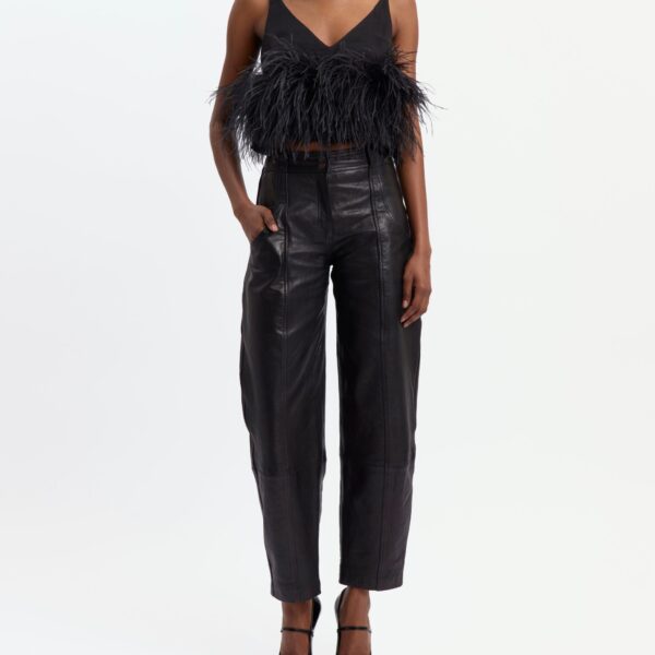 Elevate your elegance in this 16 Arlington Tops from the luxury feather dress edit
