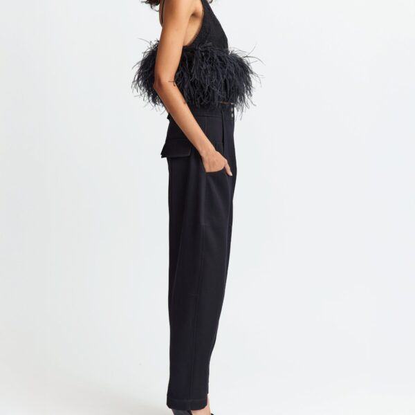 Elevate your elegance in this 16 Arlington Tops from the luxury feather dress edit