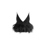 Elevate your elegance in this 16 Arlington Tops from the luxury feather dress edit
