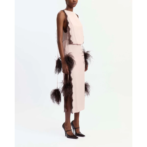 Elevate your elegance in this 16 Arlington Dresses from the luxury feather dress edit