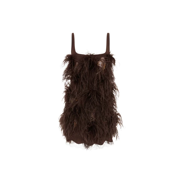 Elevate your elegance in this 16 Arlington Dresses from the luxury feather dress edit