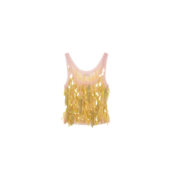 Elevate your elegance in this 16 Arlington Tops from the luxury feather dress edit