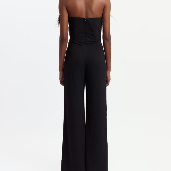 Elevate your elegance in this 16 Arlington Jumpsuit from the luxury feather dress edit