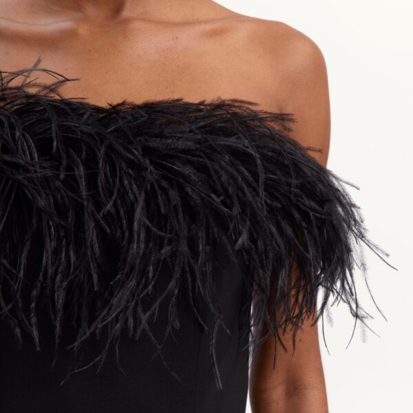 Elevate your elegance in this 16 Arlington Jumpsuit from the luxury feather dress edit
