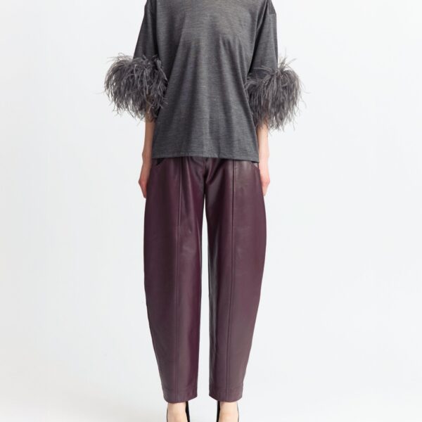 Elevate your elegance in this 16 Arlington Tops from the luxury feather dress edit