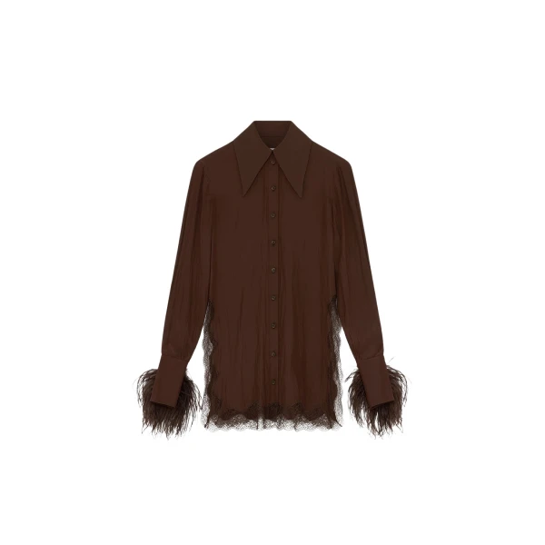 Elevate your elegance in this 16 Arlington Tops from the luxury feather dress edit