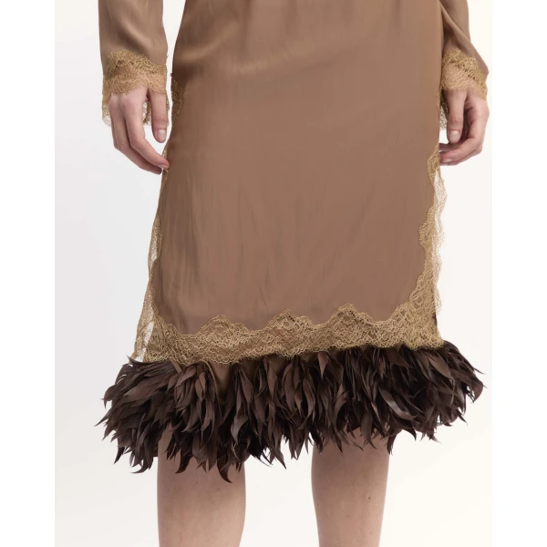 Elevate your elegance in this 16 Arlington Skirts from the luxury feather dress edit