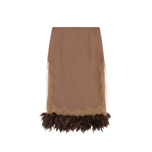 Elevate your elegance in this 16 Arlington Skirts from the luxury feather dress edit
