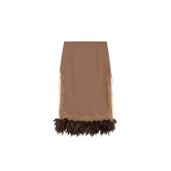 Elevate your elegance in this 16 Arlington Skirts from the luxury feather dress edit