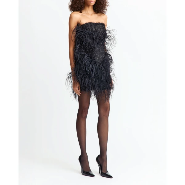 Elevate your elegance in this 16 Arlington Dresses from the luxury feather dress edit