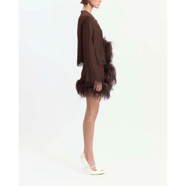 Elevate your elegance in this 16 Arlington Skirts from the luxury feather dress edit