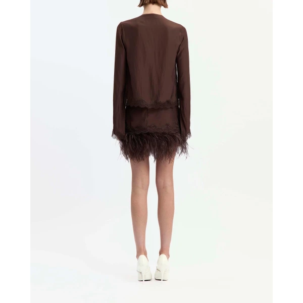 Elevate your elegance in this 16 Arlington Skirts from the luxury feather dress edit