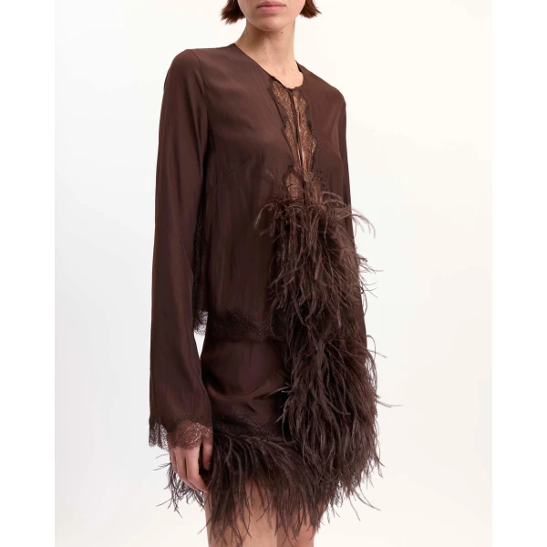 Elevate your elegance in this 16 Arlington Skirts from the luxury feather dress edit